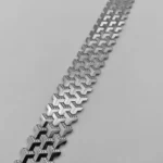 18K White Gold Armor Bracelet Diamonds