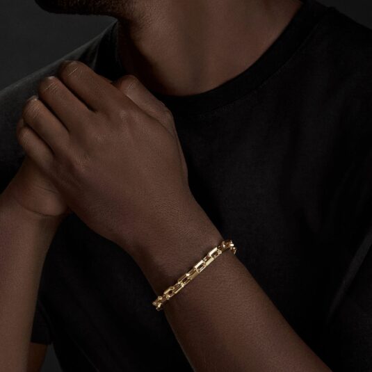 18k gold link bracelet 1