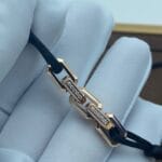 سوار ربط الحرير بالذهب عيار 18 والماس