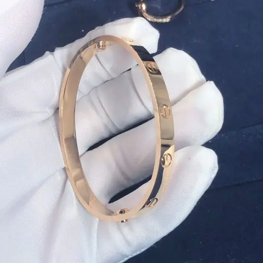 18k gold love bracelet