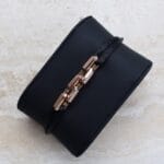 18-karätiges Roségold-Link-Armband aus Seide mit Diamanten