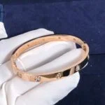 Bracelet d'amour rose en or 18k or rose