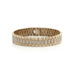 18K玫瑰金镶钻劳力士手链