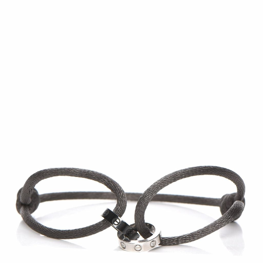 18K White Gold Cord Bracelet