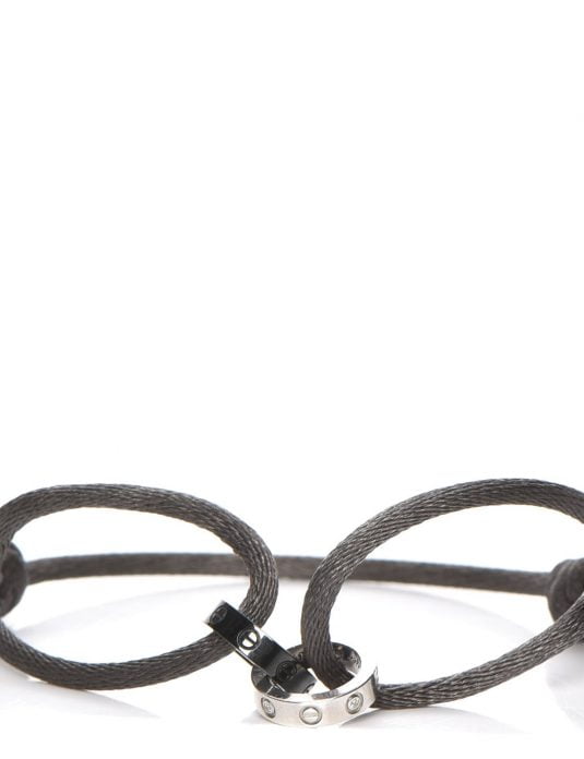 18K White Gold Cord Bracelet