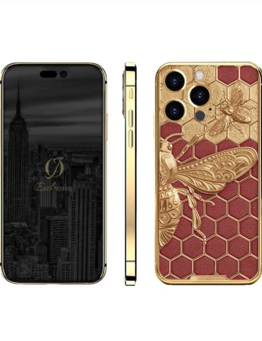 24K Gold iPhone 16 Pro Max Butterfly
