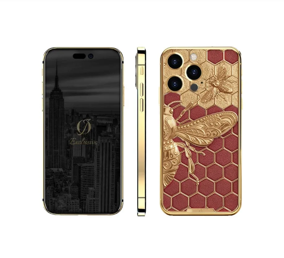 24K Gold iPhone 16 Pro Max Schmetterling 24K Gold iPhone 16 Pro Max Schmetterling