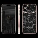 24K ROSE GOLD IPHONE 14 PRO MAX forged carbon