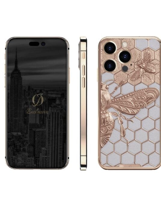 24K rose Gold iPhone 16 Pro Max Butterfly