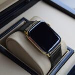 24k gold apple watch 6 grey crocodile 1