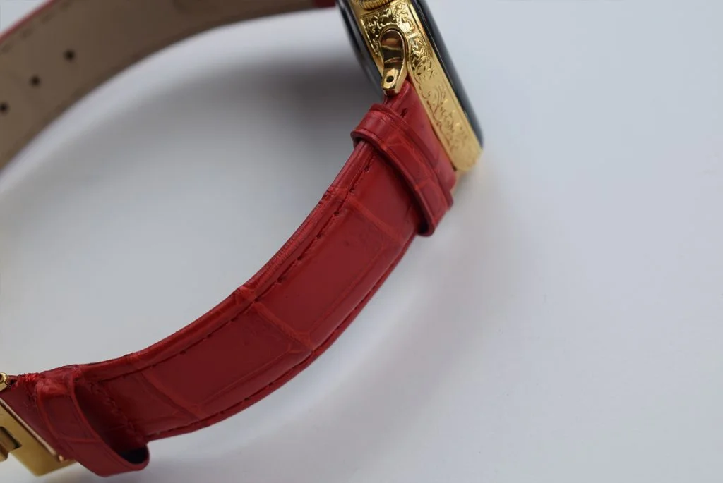 24k-gold-apple-watch-7-engraving-red-crocodile