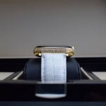 24k gold apple watch 7 with swarovski and white crocodile2