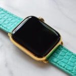 Apple Watch 24k oro 8 cinturino di coccodrillo Tiffany 1