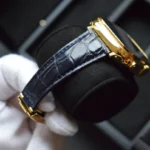 24k Gold Apple Watch Krokodillederarmband