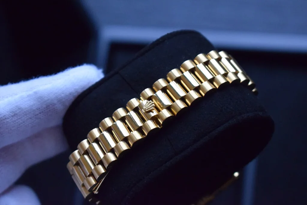 24k gold apple watch rolex band president