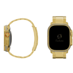 montre apple watch ultra en or 24k et diamants