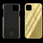 Custodia in oro 24k iPhone 12 Pro lion