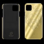 Custodia in oro 24k iPhone 12 Pro lion 2