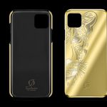 Custodia in oro 24k per iPhone 12 Pro tiger1