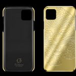 Custodia in oro 24k per iPhone 12 Pro tiger2