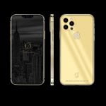 آيفون 12 برو الذهبي 24 قيراط بتصميم الماس