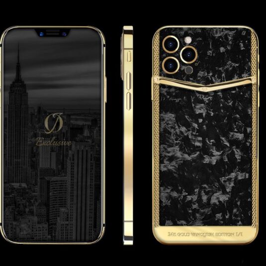 24k gold iphone 12 pro marble carbon