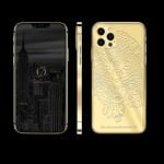 آيفون 12 برو الذهبي 24 قيراط بتصميم نمر