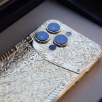 24k 金 iPhone 14 Pro 雕刻