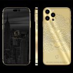 custom iphone 14 pro 24k gold engraving tiger