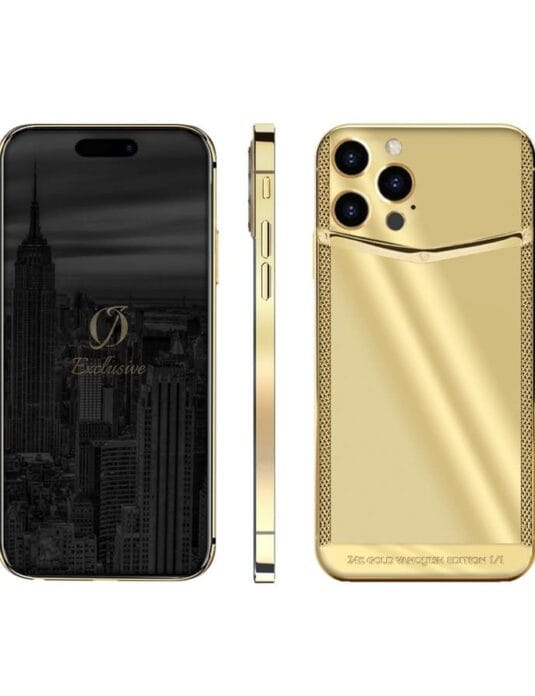 24k gold iphone 15 pro max clou de paris