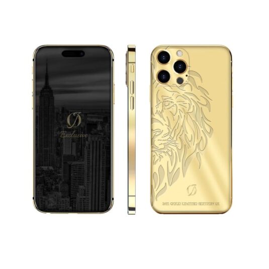 24k gold iphone 15 pro max lion edition