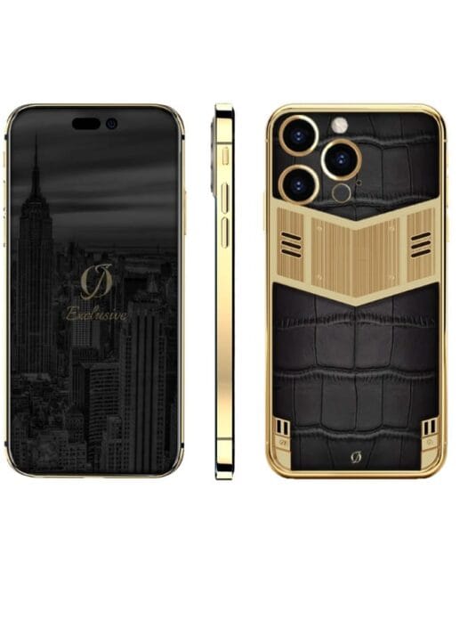 24k gold iphone 16 pro max crocodile