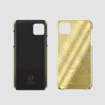 24k gold iphone case 14 pro max leopard engraving