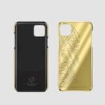 24k gold iphone case 14 pro max skull engraving