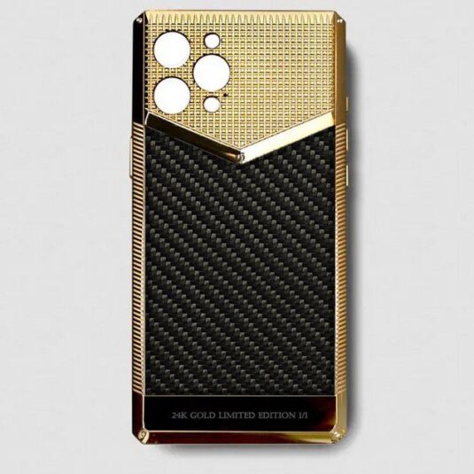 24k gold metal iphone case 14 pro max 3k carbon