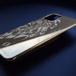 funda de teléfono de 24k de oro 14 pro max