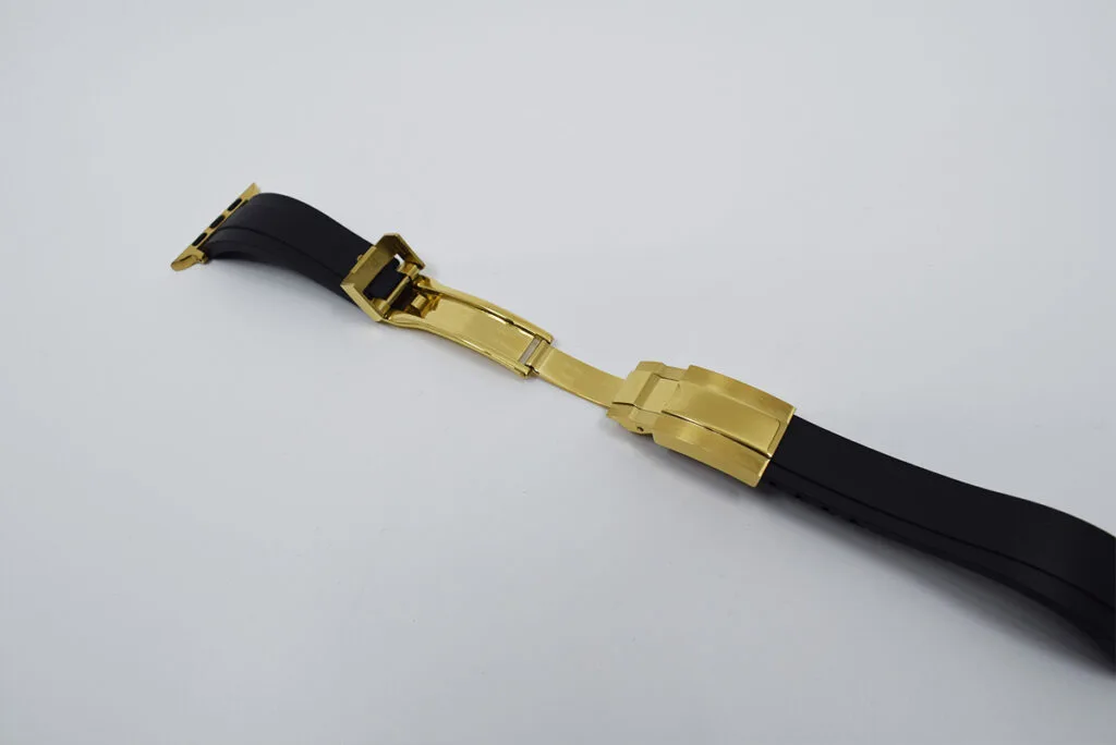 Cinturino Rolex per Apple Watch in oro 24k con fibbia interna