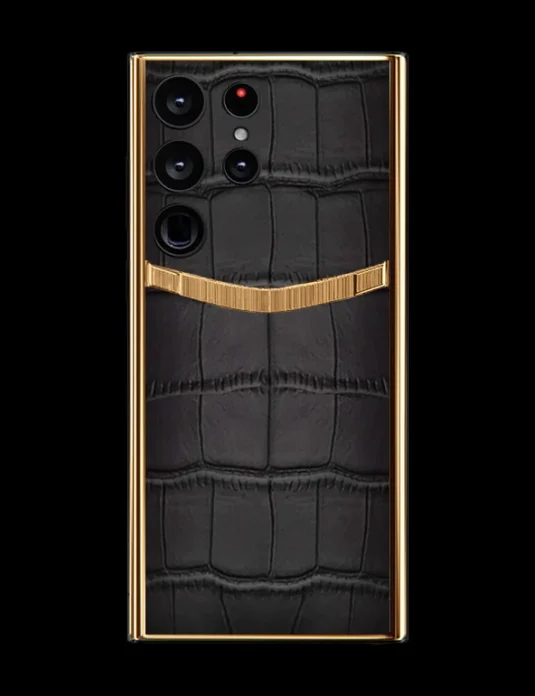24k gold samsung s24 ultra crocodile