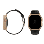 24k rose gold apple watch ultra crocodile strap