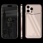 24k rose gold iphone 14 pro diamonds