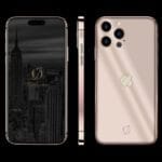 24k rose gold iphone 14 pro diamonds Apple1