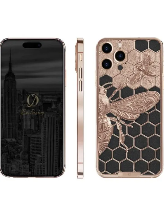 24k rose gold iphone 15 pro max butterfly edition