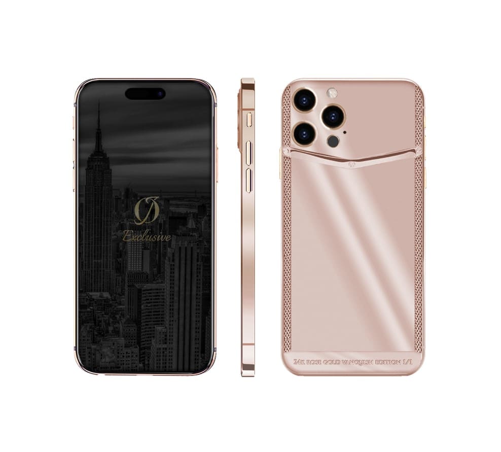 24k rose gold iphone 16 pro max clou de paris