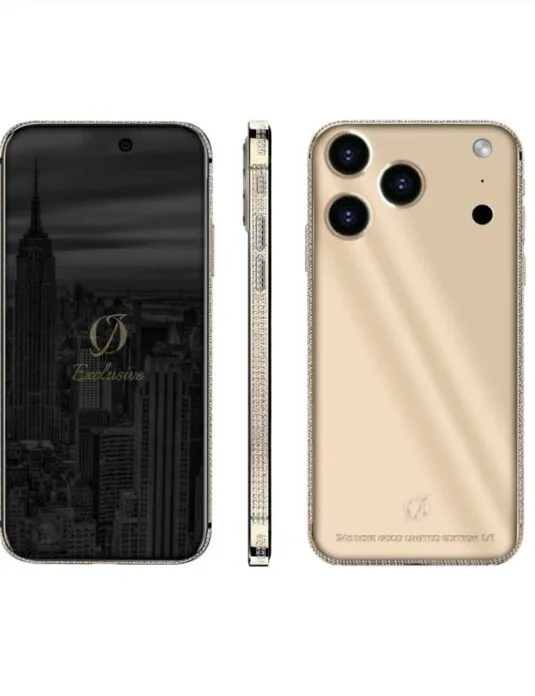 24k-rose gold-iphone-17-pro max diamonds