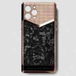 24k rose gold metal iphone case 14 pro max forged carbon