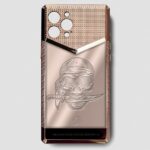 24k rose gold metal iphone case iphone 14 pro max skull