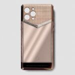 24k rose gold metal iphone case iphone 14 pro max swarovski V