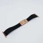 cintura Rolex nera in oro rosa 24k