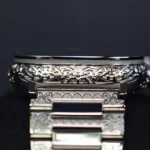 Apple Watch Ultra 2 en or blanc 24 carats gravée