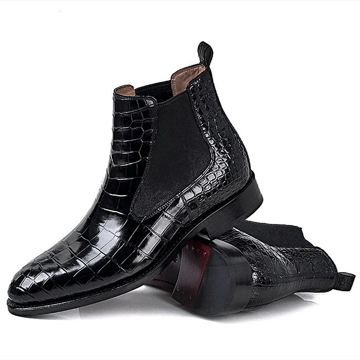 Alligator Chelsea Boots09